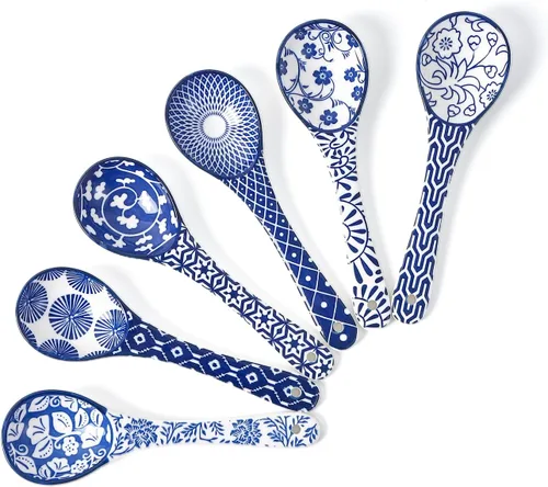 Vista 11 de Selamica cucharas de café de cerámica, cucharaditas de 5.2 pulgadas, juego de cucharas pequeñas para espresso, té, postre, agitación, aptas