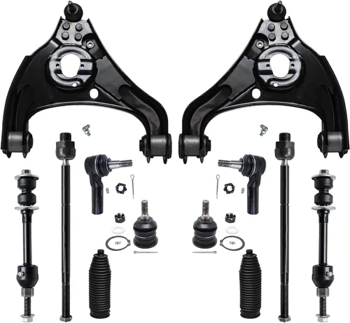 Vista 8 de Detroit Axle - Kit de extremo delantero para Hyundai Sonata XG350 XG300 Kia Optima, 2 brazos de control superiores con juntas de bola, 2 brazos