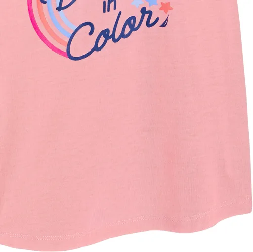 Vista 6 de Nautica Pantalones de pijama para niñas y conjuntos de camisa de dormir de manga corta 2 piezas de ropa de dormir superior e inferior para niñas