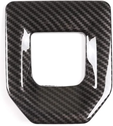 Vista 2 de Cubierta de marco de plástico ABS para consola central de coche, marco para Land Rover Range Rover Evoque L551 2019 2020 (fibra de carbono)