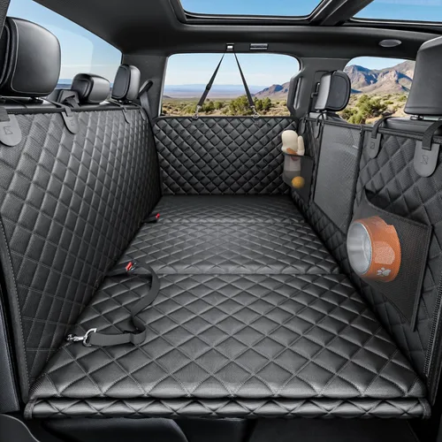 Vista 9 de REEVAA 2.0 Funda de asiento trasero para perros grandes, L, color negro