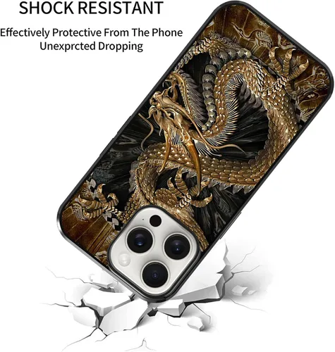 Vista 318 de Funda para iPhone Air - Dragón dorado chino