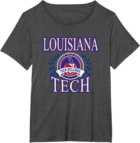 Vista 7 de Louisiana Tech Bulldogs Laurels Logo Officially Licensed T-Shirt