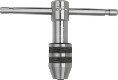 Vista 5 de General Tools Llaves de rosca reversibles profesionales #165 - Juego de 2 con soporte de trinquete y tabla de referencia para roscas de 0 a 1/2
