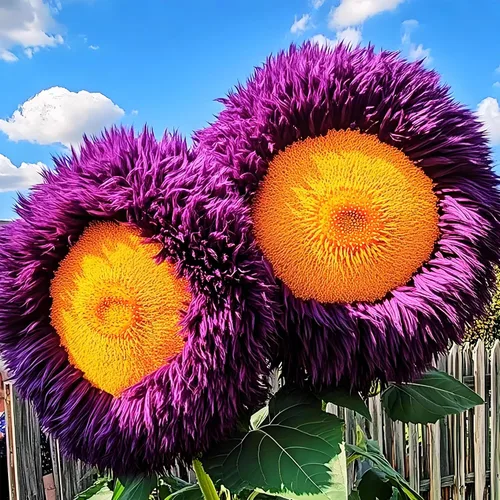 Vista 3 de Más de 450 semillas de flores de girasol mixtas a granel para plantar al aire libre reliquia sin OMG