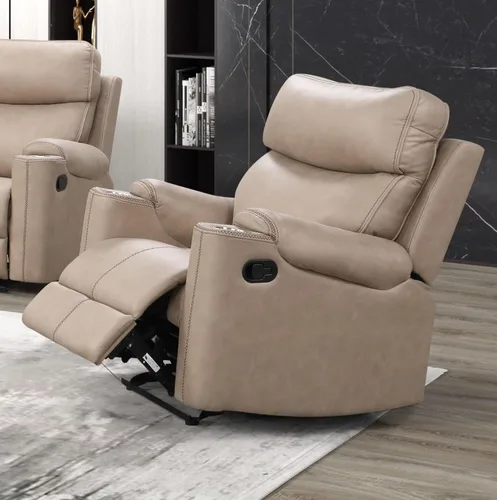Vista 24 de Betsy Furniture 8007 - Juego de sofá reclinable de microfibra para sala de estar (Gris, Sofá + Sillón reclinable)