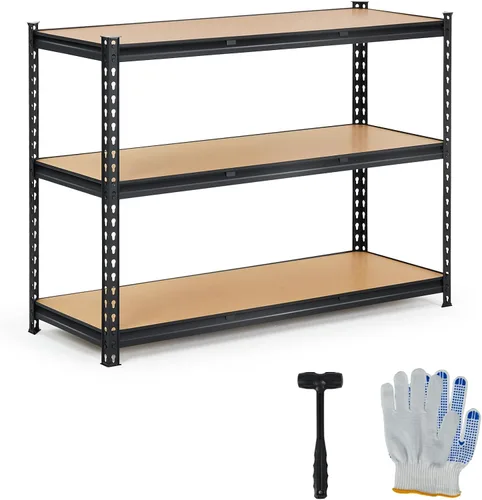Vista 12 de Estantería de garaje resistente, estantes de almacenamiento ajustables de 5 niveles, 36 x 18 x 72 pulgadas, cargas de 3000 libras, estantería