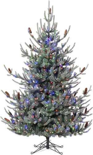 Vista 2 de Park Hill Collection Park Hill XPQ82169 - Árbol de Navidad de abeto azul con verde