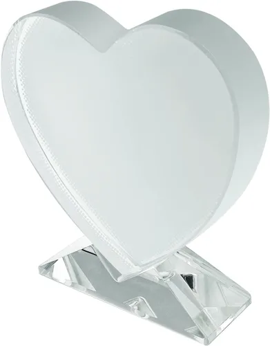 Vista 3 de Ismosm Paquete de dos placas de cristal para sublimación, marco de fotos, regalos de sublimación, decoración de mesa de cristal, espacios en blanco