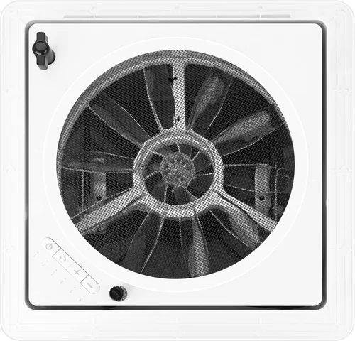Vista 4 de Ventilador de ventilación de techo RV de 11 pulgadas, reversible de 6 velocidades (ahumado de 11 pulgadas)