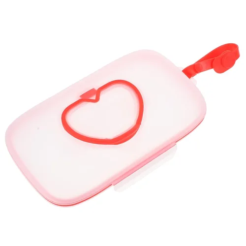 Vista 8 de Soporte para toallitas húmedas, estuche de viaje para toallitas para bebés, estuche dispensador de toallitas recargable portátil, soporte de Naranja