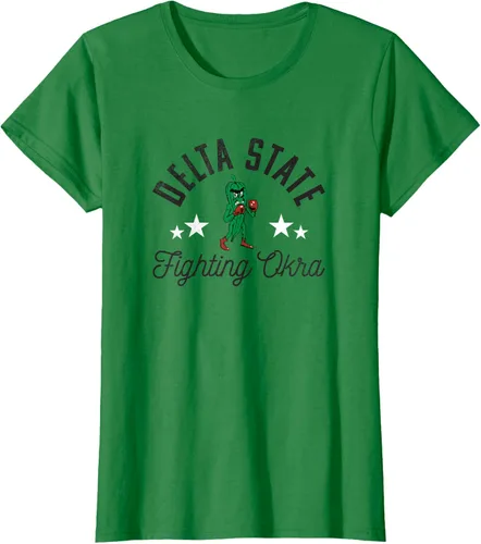 Vista 4 de Delta State University Statesmen - Camiseta con logotipo, Verde