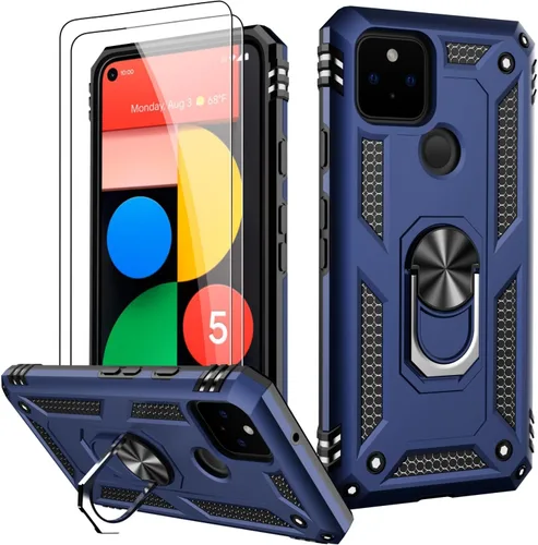 Vista 59 de LUMARKE para Google Pixel 3A XL - Funda con protector de pantalla, funda protectora grado militar probada contra caídas de 16 pies con soporte