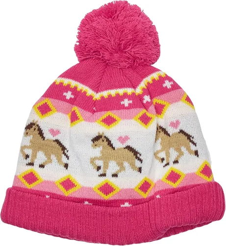 Vista 2 de John Deere - Gorra de invierno para niña, color rosa