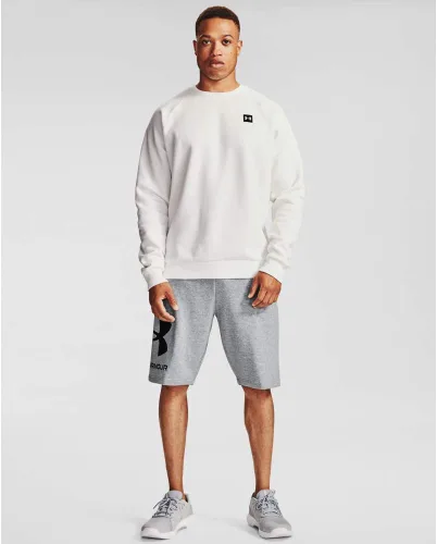 Vista 2 de Under Armour Pantalones cortos Rival Fleece Big Logo para hombre, Negro