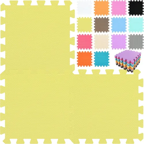 Vista 7 de qqpp - 18 tapetes de goma de etilvinilacetato tipo rompecabezas para piso, alfombra de juego para bebé, tapete de ejercicio para entrenamiento