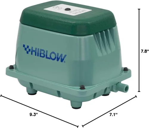 Vista 3 de HIBLOW Aireador de estanque HP-60/Bomba de aire lineal séptica