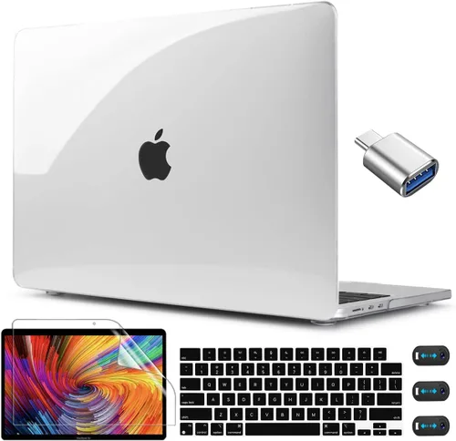 Vista 39 de CISSOOK para MacBook Air 13.6 M4 M3 M2 Funda 2025 2024 2022 Release, Carcasa Rígida de Plástico y Cubierta de Teclado y Adaptador USB para MacBook