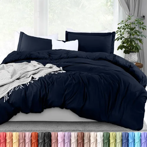 Vista 49 de Utopia Bedding Juego de funda de edredón tamaño individual - 2 piezas con cierre de cremallera - 1 funda de edredón 68X90 pulgadas y 1 funda de Beige
