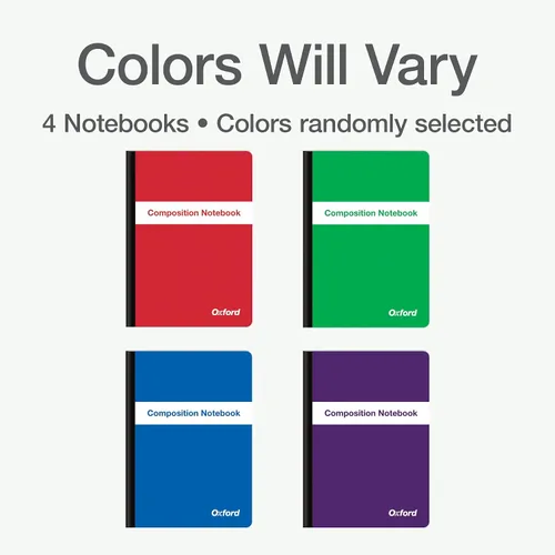 Vista 7 de Oxford Poly Composition - Cuadernos pequeños, paquete de 4, los colores de la cubierta varían, duraderos, resistentes al agua, papel rayado