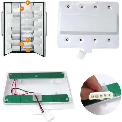 Vista 3 de Módulo de luz LED para refrigerador W11043011 W10866538 EAP12070396 4533926 para Whirlpool WRF555SDFZ03 WRF555SDFZ04 WRF555SDFZ05 WRF555SDFZ07 WRX7