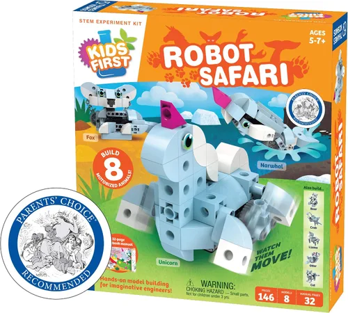 Vista 12 de Thames & Kosmos Fábrica de Robots para Niños: Kit de Experimentos STEM de Robots Raros, Desajustados y Rebeldes Construcción de Modelos Prácticos
