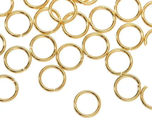 Vista 18 de DanLingJewelry 1000 anillos de salto abiertos de acero inoxidable 304 calibre 17 de 0.394 in para hacer joyas, conectores de joyería, encontrar