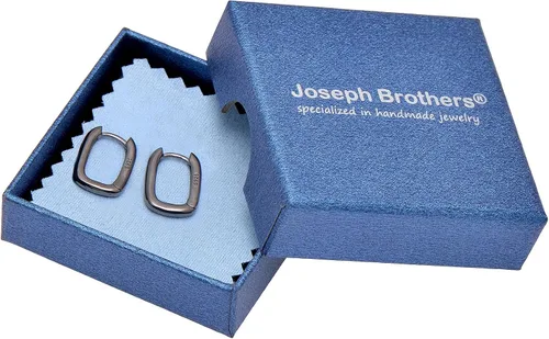 Vista 20 de Joseph Brothers Tiny Hoop Sterling Silver Huggie Earrings for Women