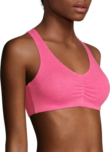 Vista 4 de Hanes Womens X-Temp Wireless Bra Pack, Stretch Pullover Bra, Low-Impact Racerback Bra, 2-Pack