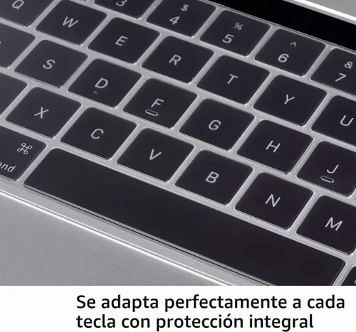 Vista 4 de Funda de teclado ultradelgada prémium para MacBook Pro con barra táctil de 13 y 15 pulgadas