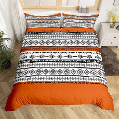 Vista 20 de Juego de ropa de cama de dibujos animados para niños, funda de edredón con estampado de vaca, funda de edredón negra y blanca, funda de edredón