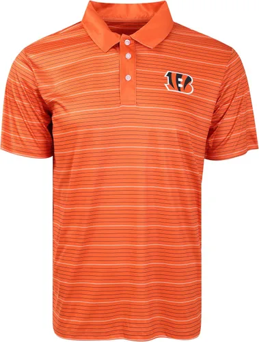 Vista 11 de FOCO Mens NFL Team Logo Striped Polyester Polo Short Sleeve Shirt