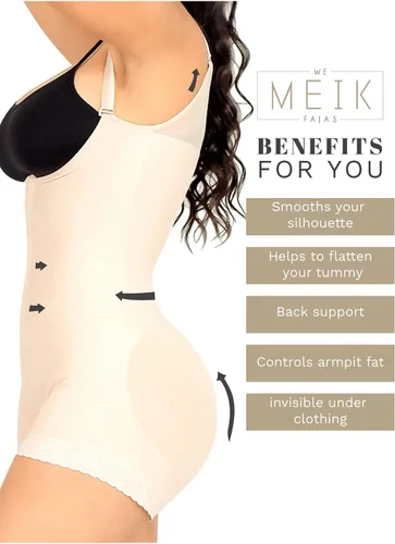 Vista 5 de MEIK Shapewear Bodysuit for women with tummy control, Fajas Reductoras y Moldeadoras