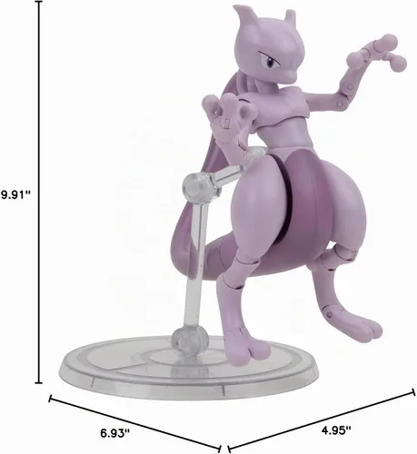 Vista 8 de Pokémon Select Mewtwo - Figura súper articulada de 6 pulgadas con más de 15 puntos de articulación