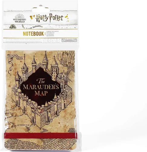Vista 3 de Harry Potter - Papelería y cuadernos - Cuaderno de bolsillo de 160 páginas con mapa de merodeadores de Harry Potter