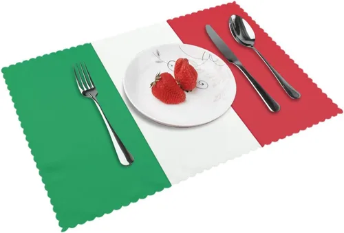 Vista 15 de Rectangular Placemats Set of 4, Heat Resistant Flag of Hawaii American Printed Kitchen Dining Table Mats