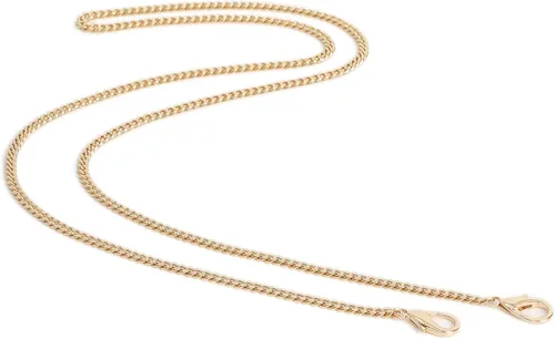 Vista 19 de Yichain Mini Linda Correa de Cadena de Bolso de Mano Correa de Repuesto para Bolso de Mano con Hombro Accesorios de Encanto (Oro Antiguo, 33 cm)