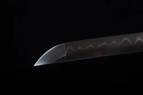 Vista 6 de Katanas japonesas de tres clips de acero, espadas japonesas hechas a mano de espiga completa de 41 pulgadas, espadas funcionales Catana