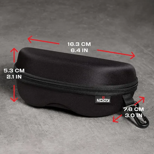 Vista 3 de NoCry Gafas de sol de seguridad para hombres y mujeres; gafas de seguridad tintadas oscuras con lentes antivaho y antiarañazos y estuche