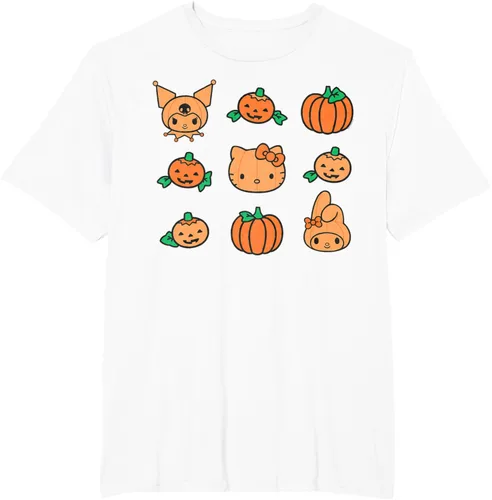 Vista 10 de Camiseta de Halloween Hello Kitty My Melody Kuromi Pumpkins