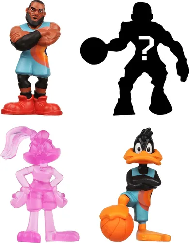 Vista 11 de Moose Toys Space Jam: A New Legacy - Paquete de 4 - Lebron, Bugs Bunny, Wile E. Coyote y 1 figura misteriosa - Banco, multicolor, 14574