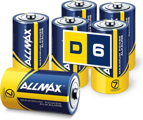 Vista 8 de Allmax C - Pilas alcalinas de máxima potencia (6 unidades) – Diseño de larga duración, a prueba de fugas, 7 años de vida útil, máximo rendimiento