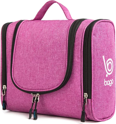 Vista 18 de Bolsa de Aseo de Viaje Bago Bolsa de Aseo Impermeable Colgante Bolsa de Aseo Grande para Baño y Viaje Organizador de Bolsa de Artículos de Tocador