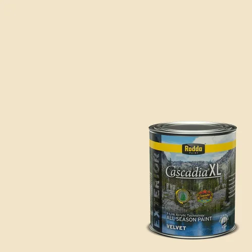Vista 114 de Rodda Paint CASCADIA XL - Pintura satinada e imprimación para exteriores en uno, cuarto de galón, Aimee
