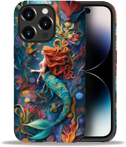 Vista 44 de DAIZAG Funda compatible con iPhone 11, hermoso color arena, patrón completo, carcasa rígida híbrida de plástico TPU + funda de protección