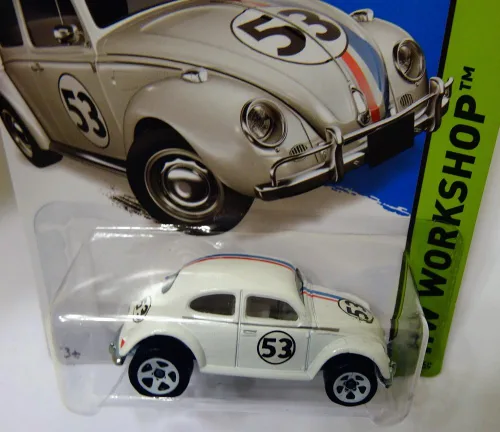 Vista 2 de Hot Wheels 2014, Volkswagen Beetle. Herbie The Love Bug. Taller HW 191/250. Escala 1:64.