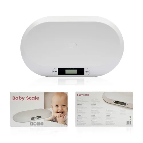 Vista 9 de Báscula electrónica digital para bebés de 44.1 lbs/44 libras, medición de peso para bebé/bebé/mascota con precisión, precisión de 0.35 onzas
