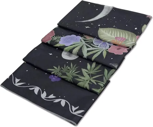 Vista 6 de Kanuyee Tapiz Floral de Luna Tapiz de Flores para Dormitorio Tapices Bohemios para Colgar en la Pared Estético para Dormitorio y Sala de Estar Luna
