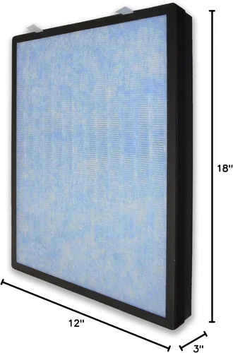 Vista 7 de PUREBURG HSP002 Filtro de repuesto compatible con Hathaspace HSP002 Smart True 2.0 purificador de aire, 1 paquete H13 HEPA carbón activado 3 etapas