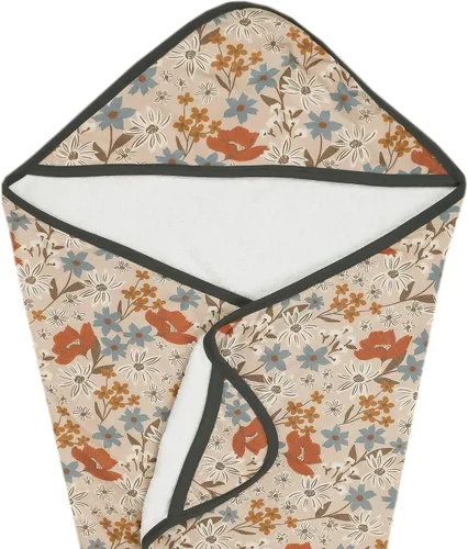 Vista 11 de Copper Pearl Toallas de baño con capucha, toallas de baño de tela de rizo de primera calidad con capucha, bolsillos y diseños geniales, ideales